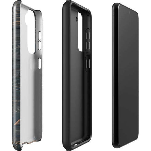 Black Painted Wood Galaxy S22 Plus Pro Case