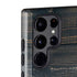 Black Painted Wood Galaxy S22 Ultra Pro Case