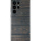 Black Painted Wood Galaxy S22 Ultra Skin