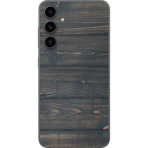 Black Painted Wood Galaxy S23 FE Skin