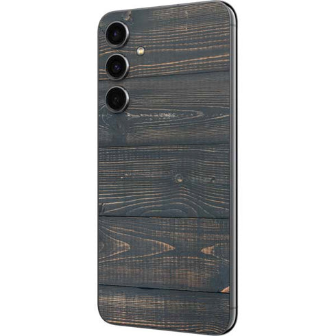 Black Painted Wood Galaxy S23 FE Skin