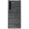 Black Painted Wood Galaxy S23 Plus Clear Case