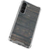 Black Painted Wood Galaxy S23 Plus Clear Case