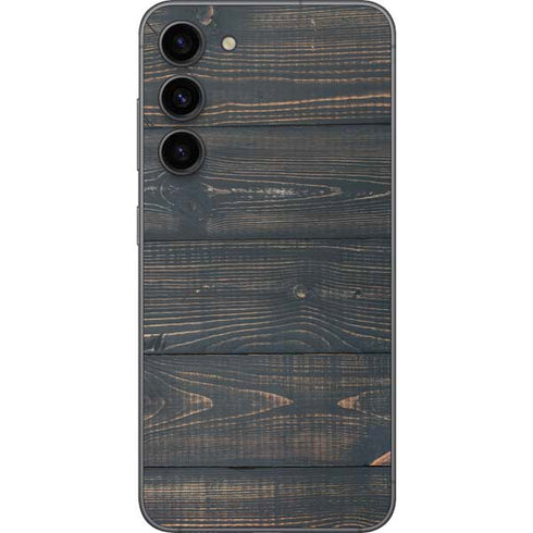 Black Painted Wood Galaxy S23 Plus Skin