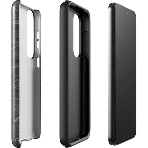 Black Painted Wood Galaxy S23 Pro Case