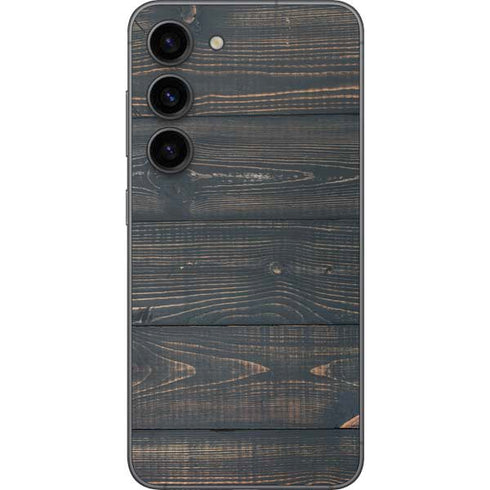 Black Painted Wood Galaxy S23 Skin