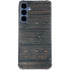 Black Painted Wood Galaxy S24 Clear Case
