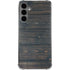 Black Painted Wood Galaxy S24 Plus Clear Case