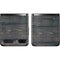 Black Painted Wood Galaxy Z Flip Skin