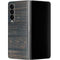 Black Painted Wood Galaxy Z Fold4 5G Skin