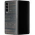 Black Painted Wood Galaxy Z Fold4 5G Skin