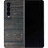 Black Painted Wood Galaxy Z Fold4 5G Skin