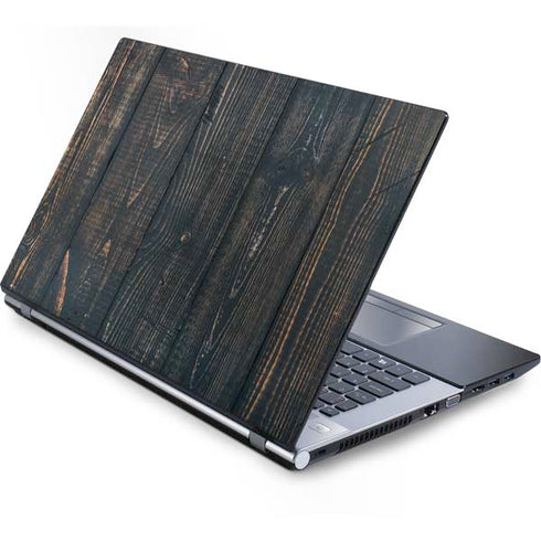 Black Painted Wood Generic Laptop Skin