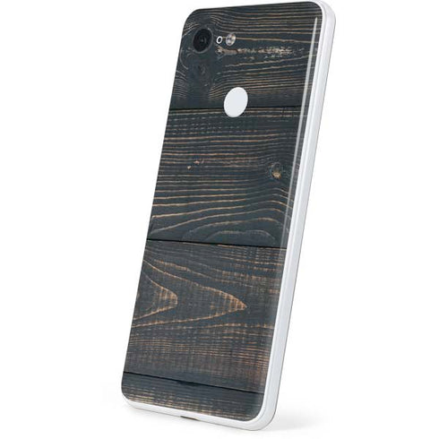 Black Painted Wood Google Pixel 3 Skin