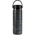 Black Painted Wood Hydro Flask 20oz Wide Mouth Skin