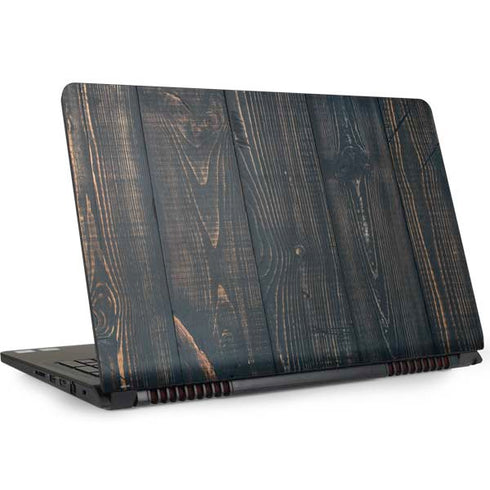 Black Painted Wood Dell Inspiron Skin