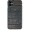 Black Painted Wood iPhone 11 Clear Case