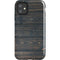 Black Painted Wood iPhone 11 Impact Case