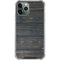 Black Painted Wood iPhone 11 Pro Max Clear Case