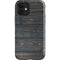 Black Painted Wood iPhone 12 Impact Case