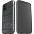 Black Painted Wood iPhone 12 Impact Case