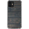 Black Painted Wood iPhone 12 Mini Clear Case