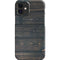 Black Painted Wood iPhone 12 Mini Lite Case