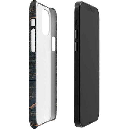 Black Painted Wood iPhone 12 Mini Lite Case