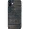 Black Painted Wood iPhone 12 Mini Skin