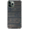 Black Painted Wood iPhone 12 Pro Clear Case