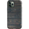 Black Painted Wood iPhone 12 Pro Impact Case