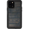 Black Painted Wood iPhone 12 Pro Waterproof Case