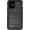 Black Painted Wood iPhone 12 Waterproof Case