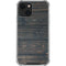 Black Painted Wood iPhone 13 Clear Case