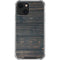 Black Painted Wood iPhone 13 Mini Clear Case