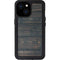 Black Painted Wood iPhone 13 Mini Waterproof Case