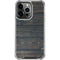 Black Painted Wood iPhone 13 Pro Clear Case