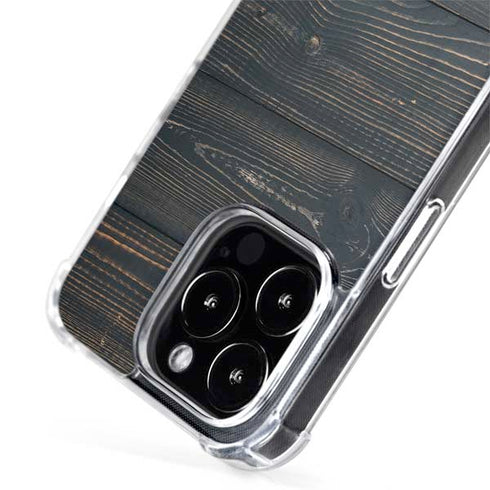 Black Painted Wood iPhone 13 Pro MagSafe Case
