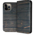 Black Painted Wood iPhone 13 Pro Max Folio Case