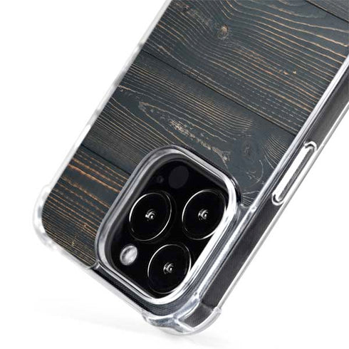 Black Painted Wood iPhone 13 Pro Max MagSafe Case