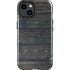 Black Painted Wood iPhone 14 Plus Impact Case