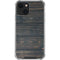 Black Painted Wood iPhone 14 Plus Clear Case