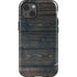 Black Painted Wood iPhone 15 Impact Case