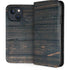 Black Painted Wood iPhone 14 Plus Folio Case