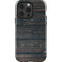 Black Painted Wood iPhone 15 Pro Impact Case