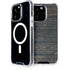 Black Painted Wood iPhone 14 Pro MagSafe Case