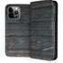 Black Painted Wood iPhone 14 Pro Max Folio Case
