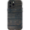 Black Painted Wood iPhone 15 Pro Max Impact Case