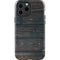 Black Painted Wood iPhone 14 Pro Max Impact Case