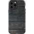 Black Painted Wood iPhone 14 Pro Max Impact Case